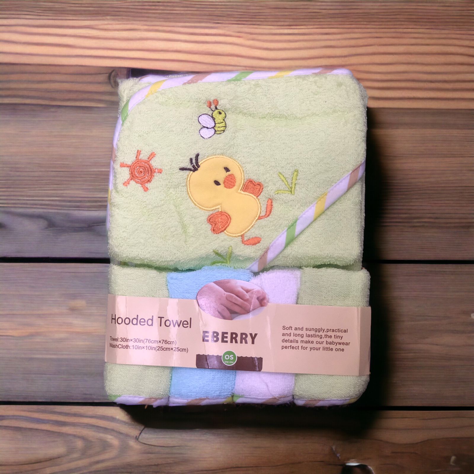 Bath towel with 4 face towel