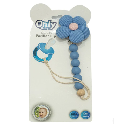 Only Baby Basic Pacifier Clip any multi color