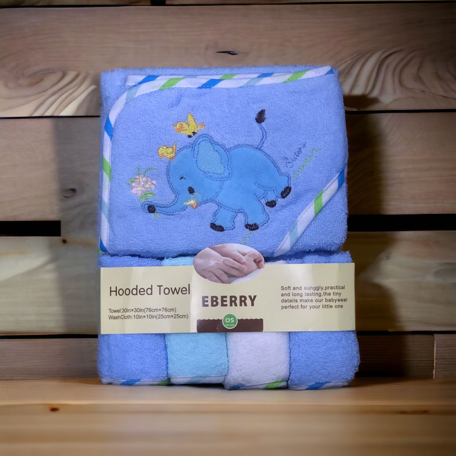 Bath towel with 4 face towel