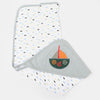Hooded double sided wrapping sheet