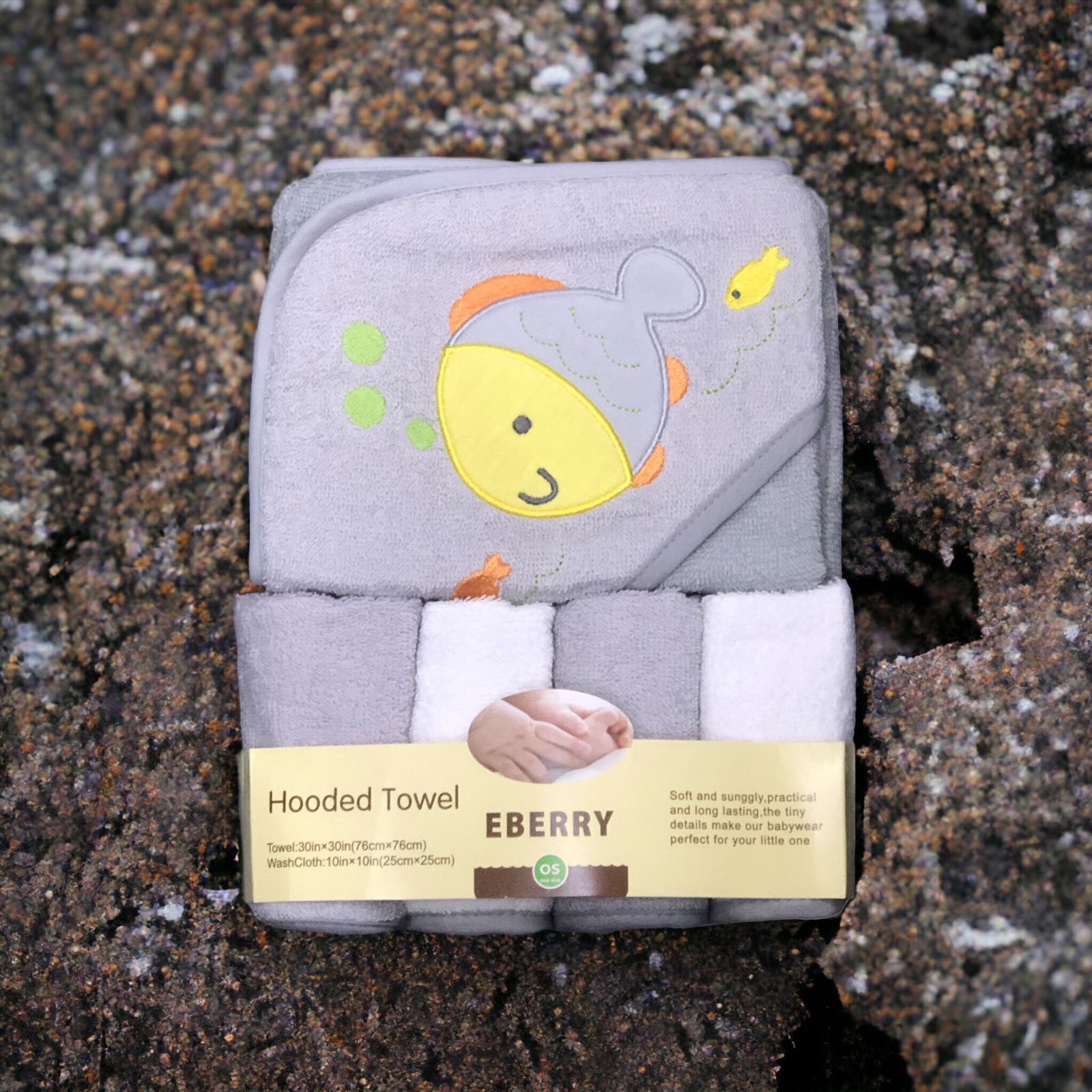 Bath towel with 4 face towel