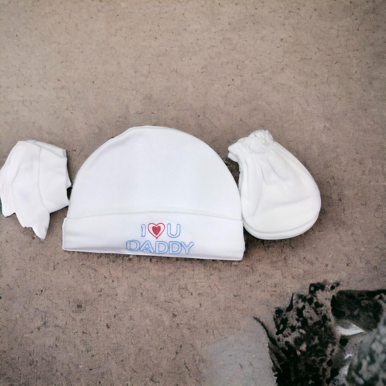 Baby cap &mitten set