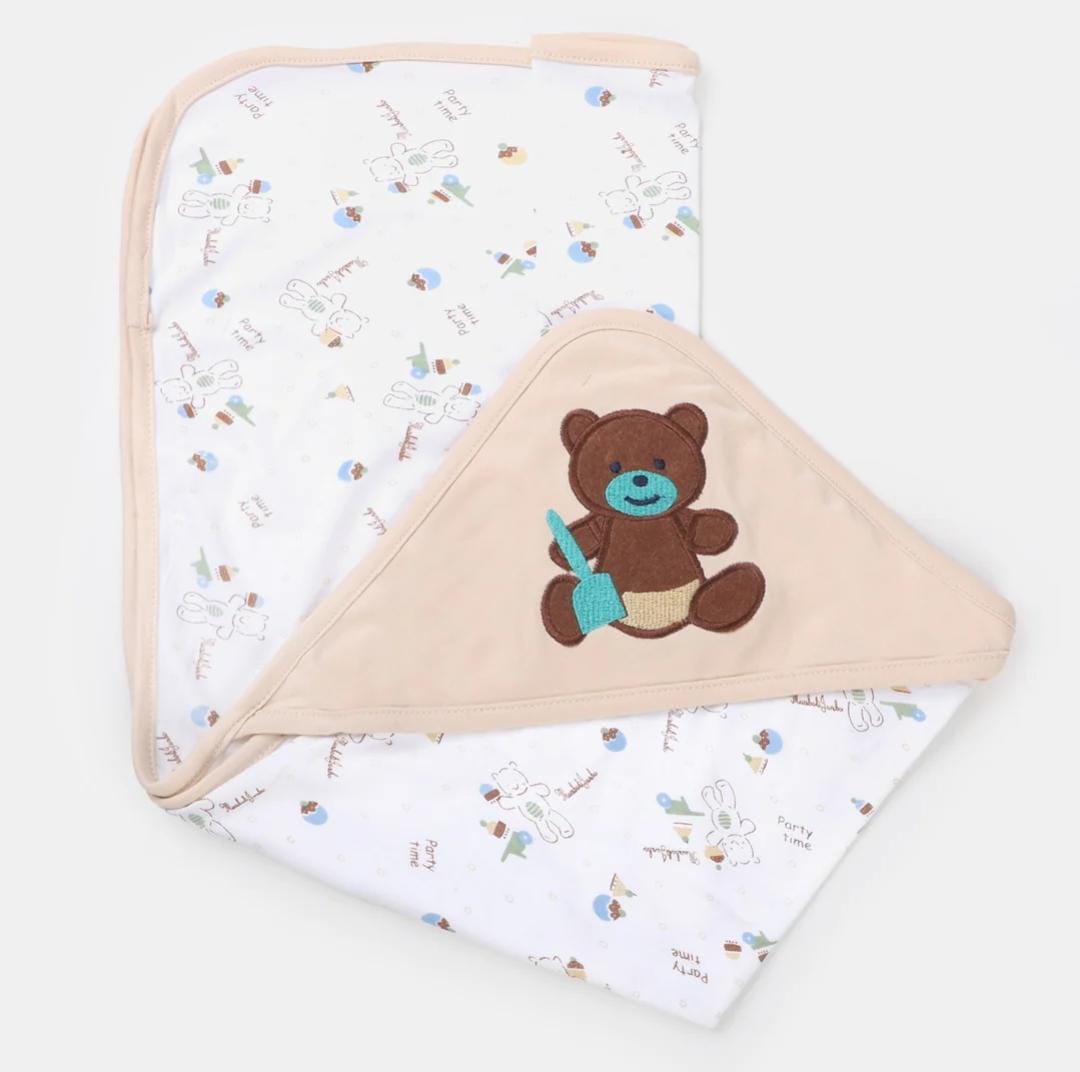 Hooded double sided wrapping sheet