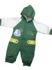 Baby hooded romper winter stuff