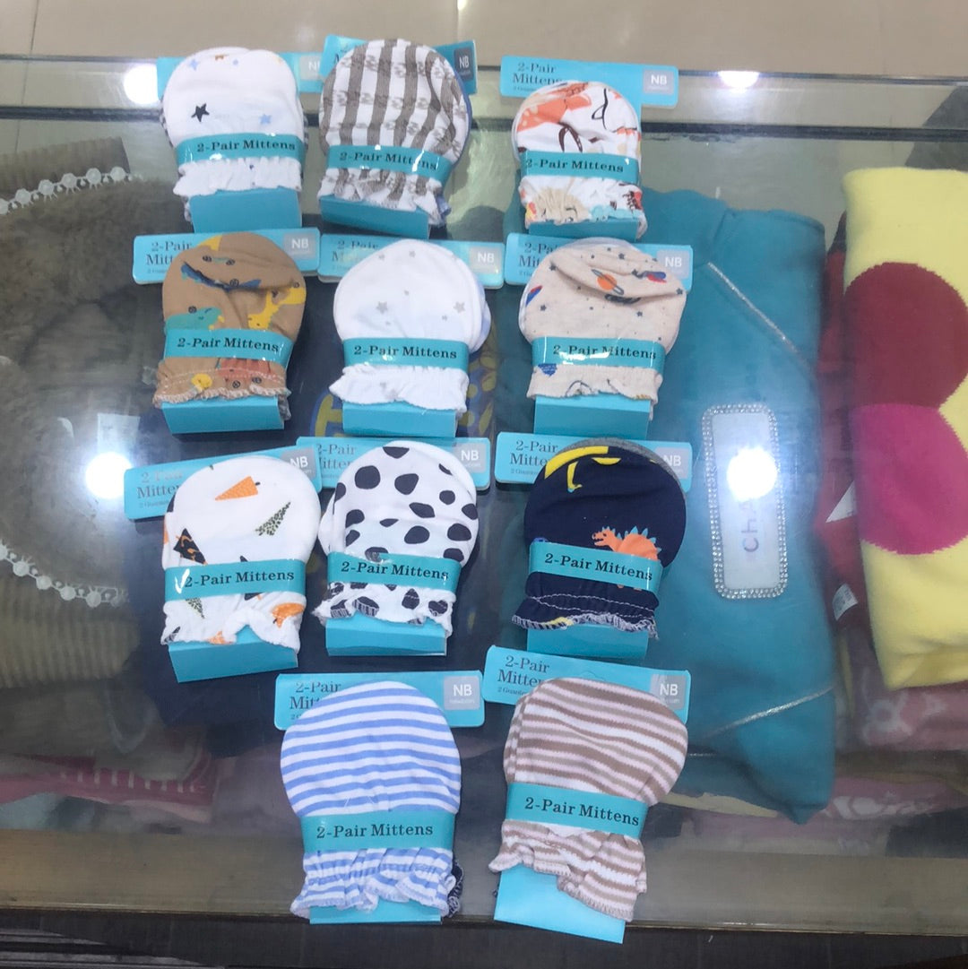 Baby mittens set pair for newborn 0m+