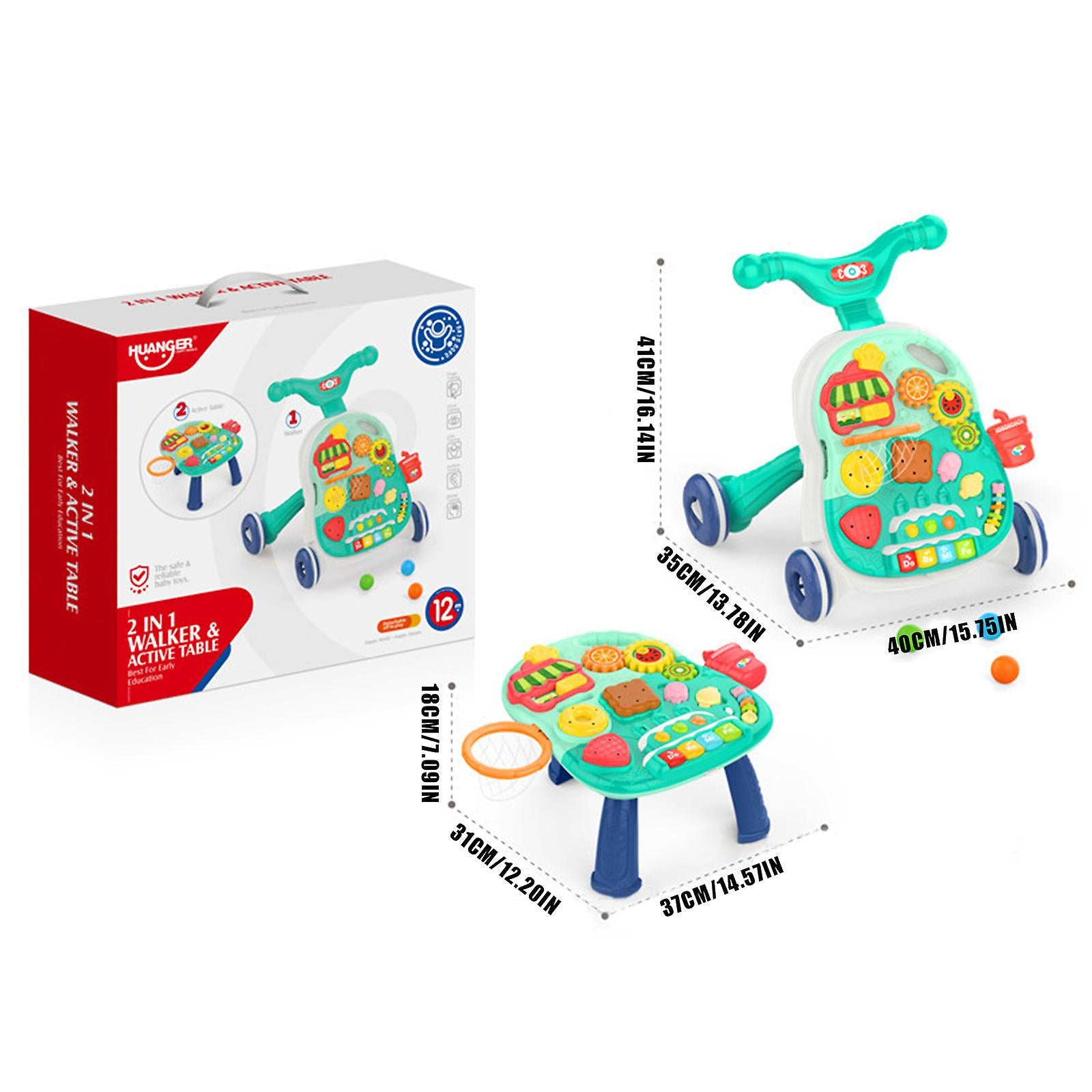 New Activity Center Baby Walker Toy Creative 2-in-1 Safe Gift With Wheels Walkers safe & reliable baby toy
