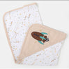Hooded double sided wrapping sheet