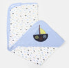 Hooded double sided wrapping sheet