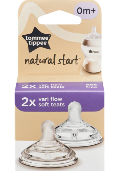 Natural Start Vary Flow Soft Teat 2-PK Tommee Tippee - 423960