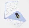 Hooded double sided wrapping sheet