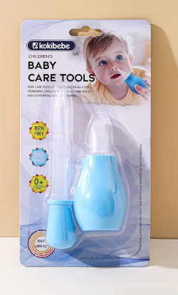 2-piece Set Nasal Aspirator for Baby Nose Bulb Syringe for Baby - Nose Sucker