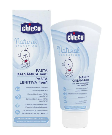 Chicco Nappy Cream 4In1 Nat Sens 100ML