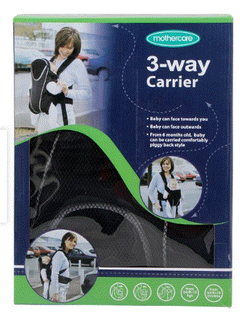 Mother care 3-way carrier