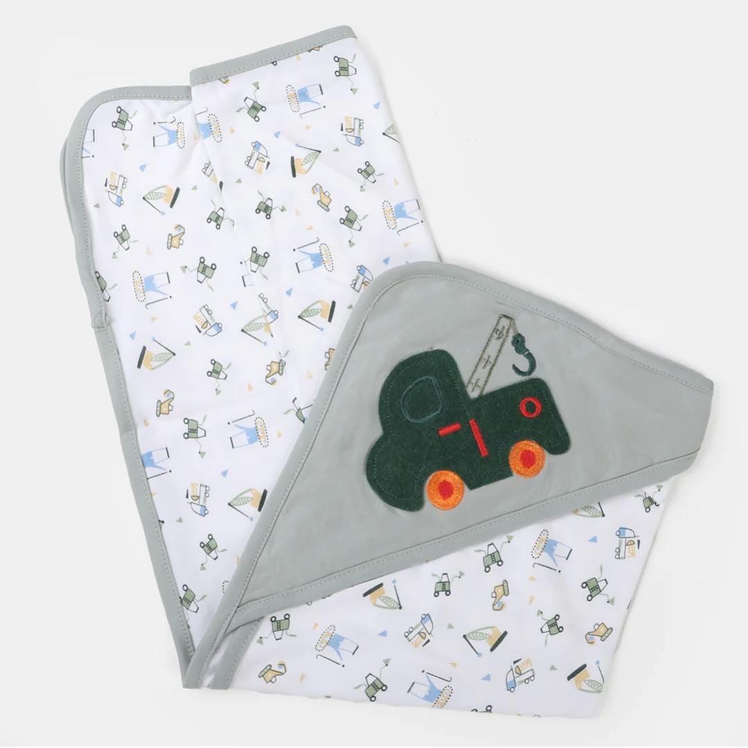 Hooded double sided wrapping sheet