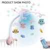 Projection & night light bed bell Baby cot mobile Baby Toys Bed Bell Musical Crib Mobile Hanging Cute Animals Rattles Newborn Early Learning Kids Toy with Light Projector with remote 0m+