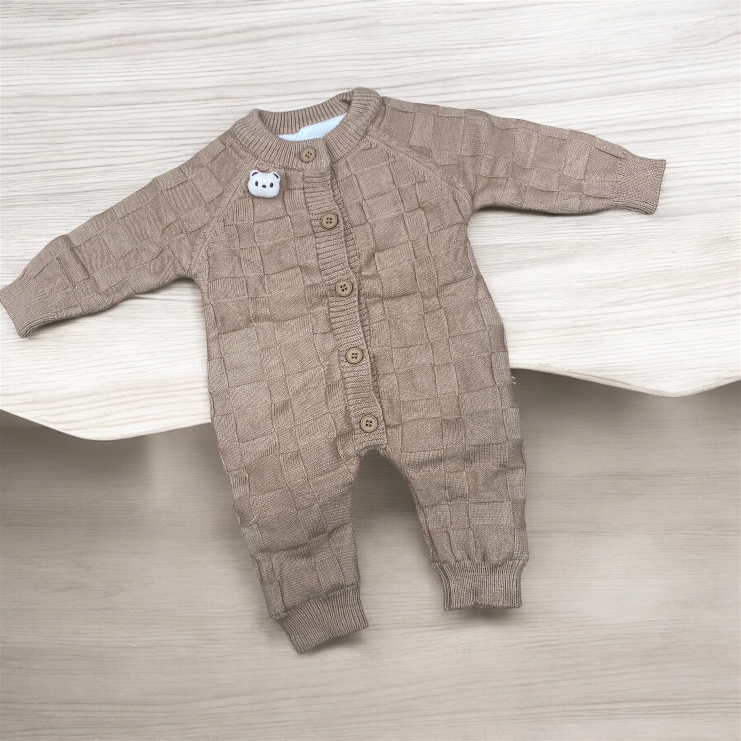 Baby rompers semi-quilted