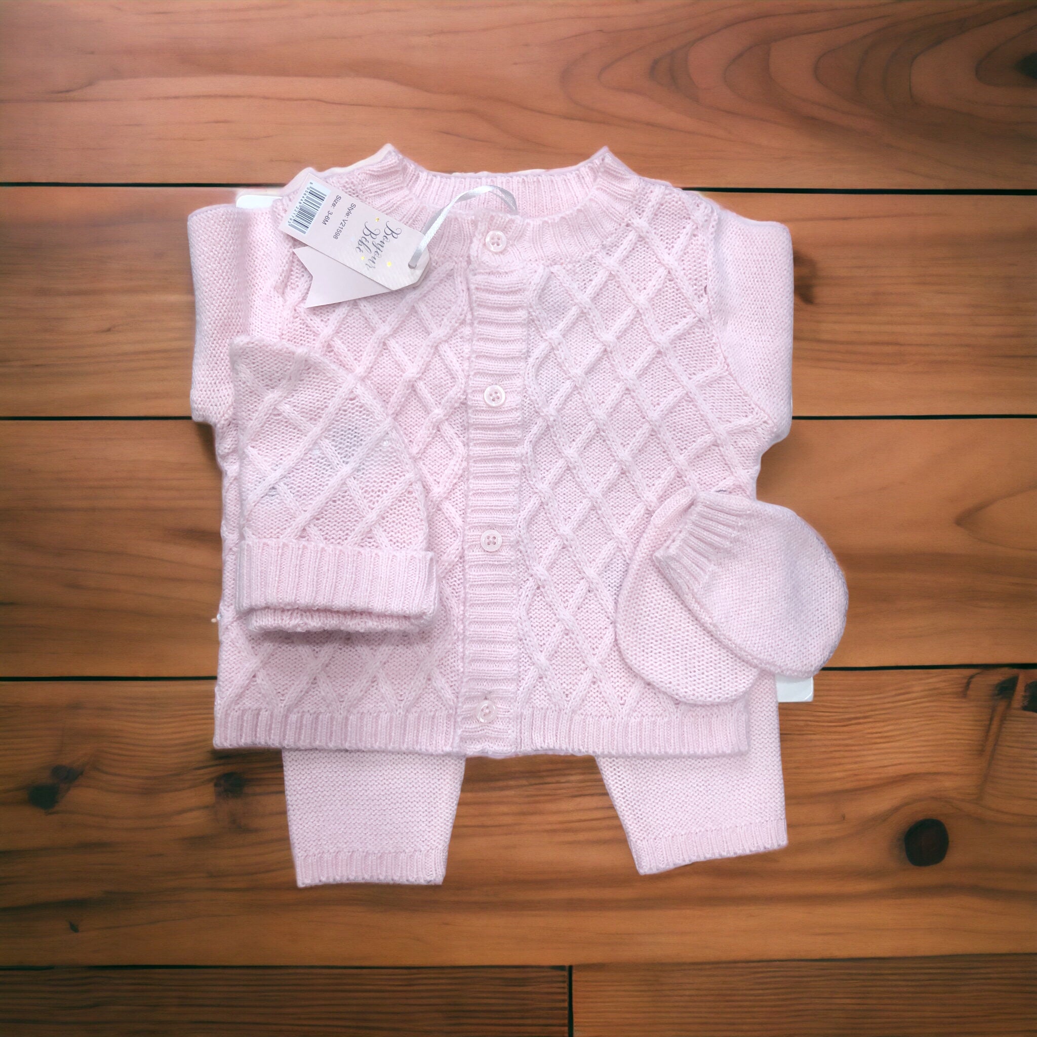 BABY WOOLEN SUIT 0M+ PEACH