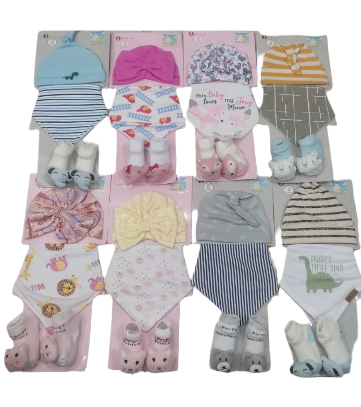 Baby cap & bib set
