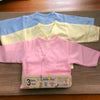 BABY COTTON VEST LONG SLEEVE COLORED  0M+