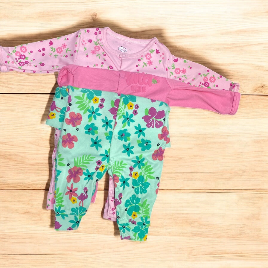 3 pec baby sleeping rompers