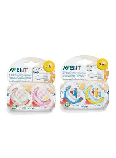 Avent soother pack of 2 0-6