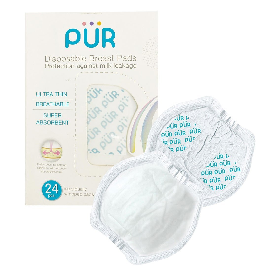 Pur disposable breast pads 24 pec