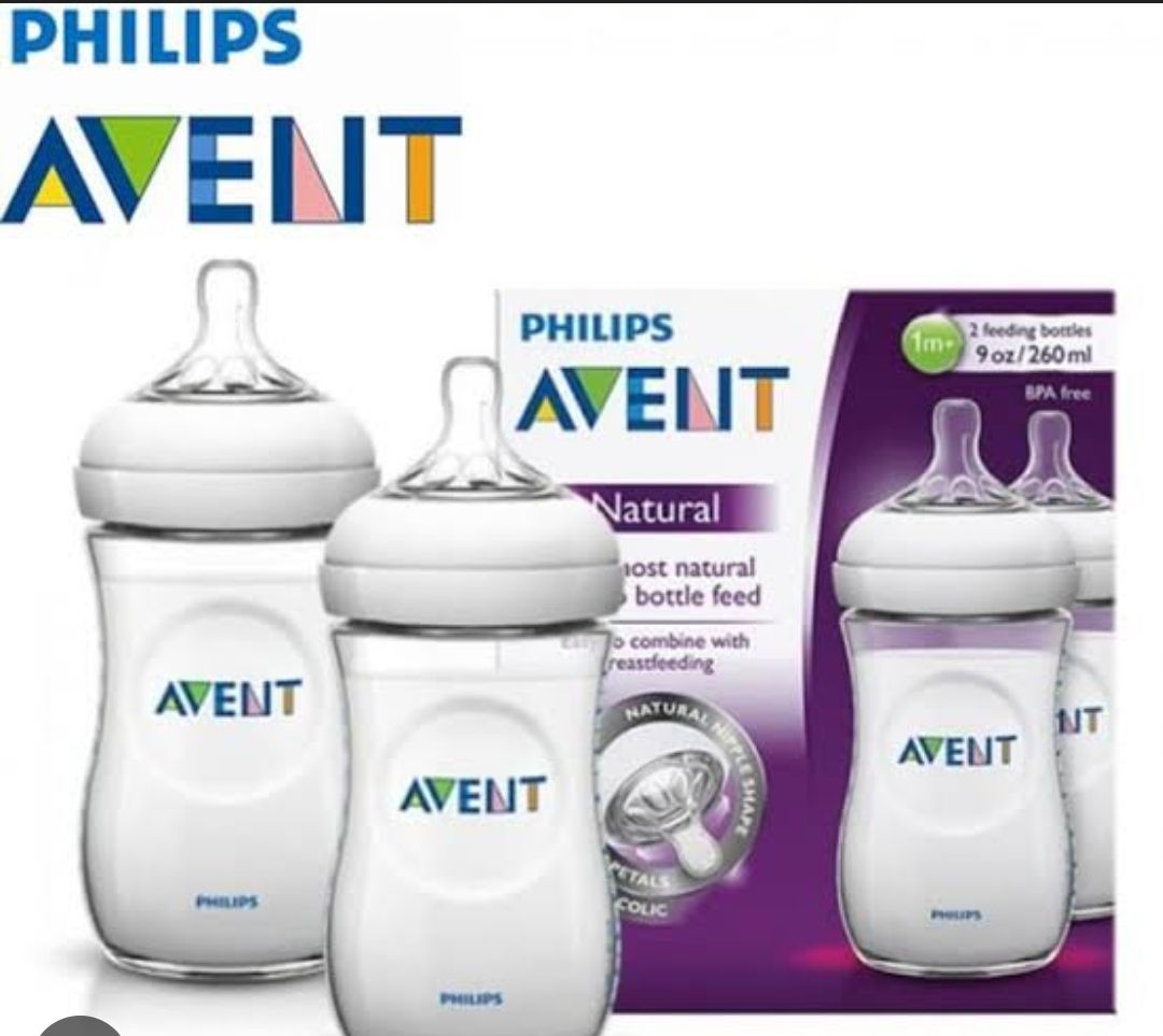 Avent pack of 2 Natural feeding bottles 9oz / 260ml