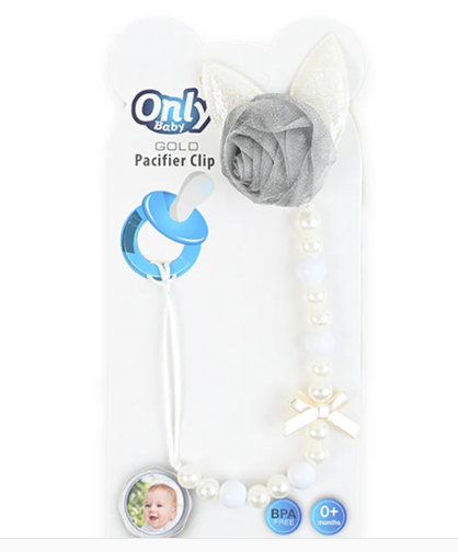 Shiny Rose Pacifier Chain