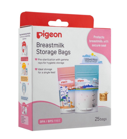 Pigeon Breast Milk Storage Bags, 25-Pack, A79320