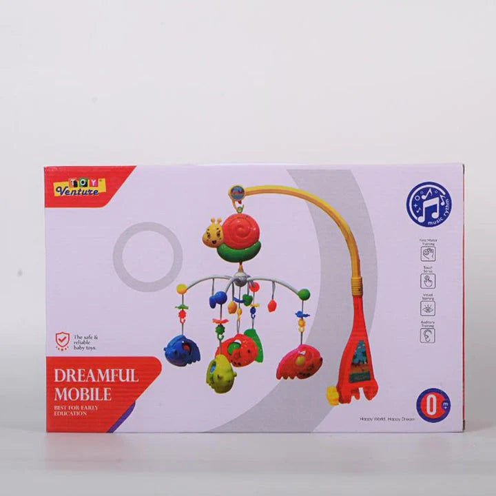 Cot mobile top with light