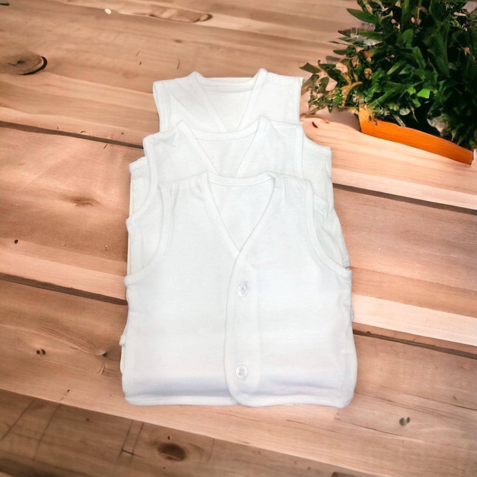 Baby cotton vest sleeve less