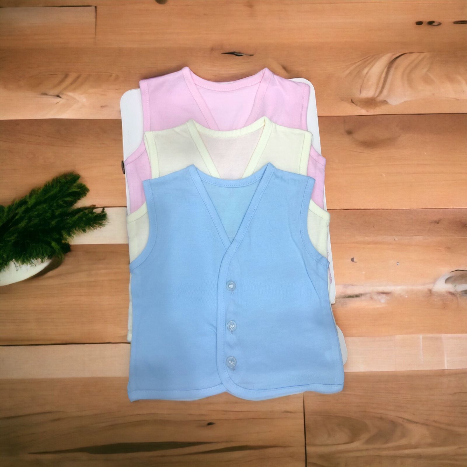 Baby cotton vest sleeve less