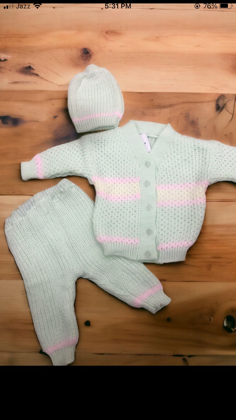 Baby woolen suits 3 pec set for newborn