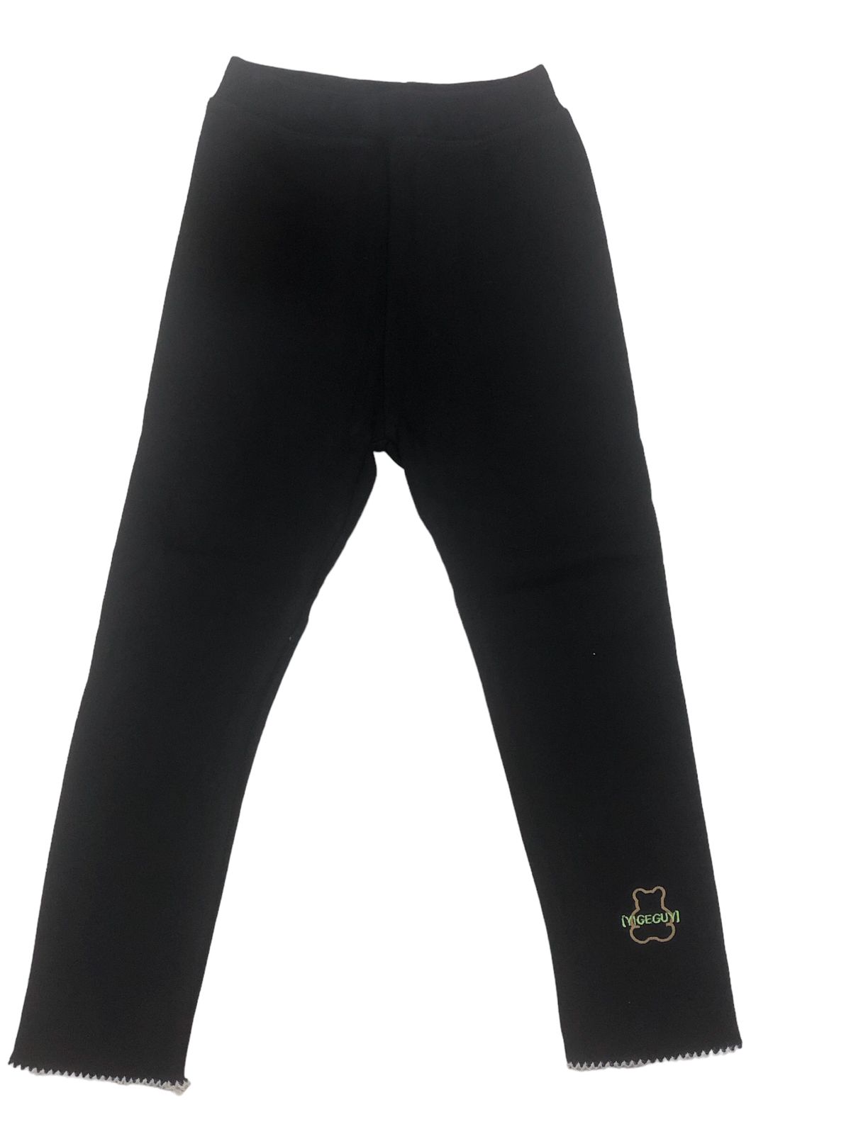 girls tights inner fleece black