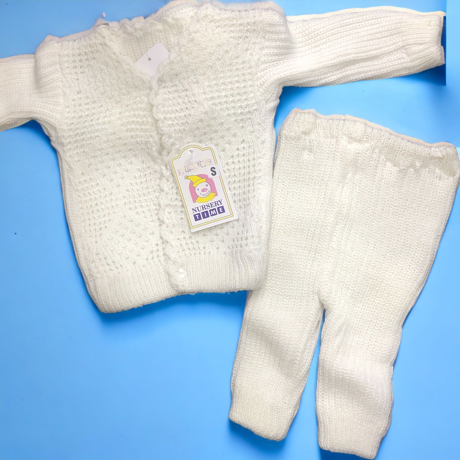 Baby woolen suits 0-3 m white