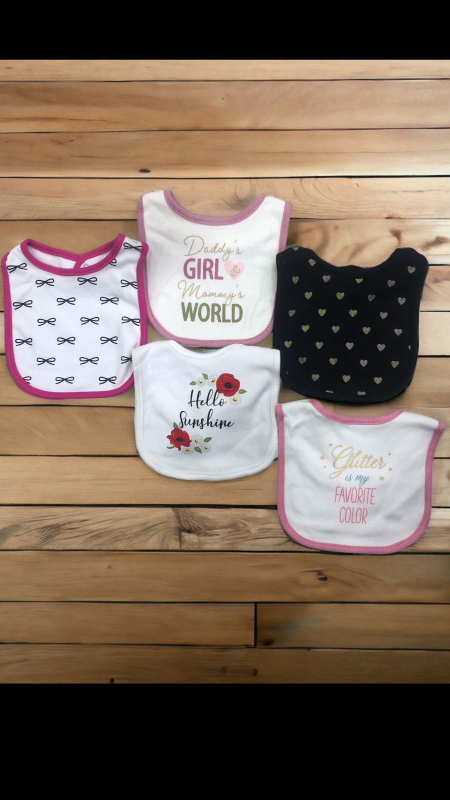 BABY BIBS SETS 5 PEC SET 0M+