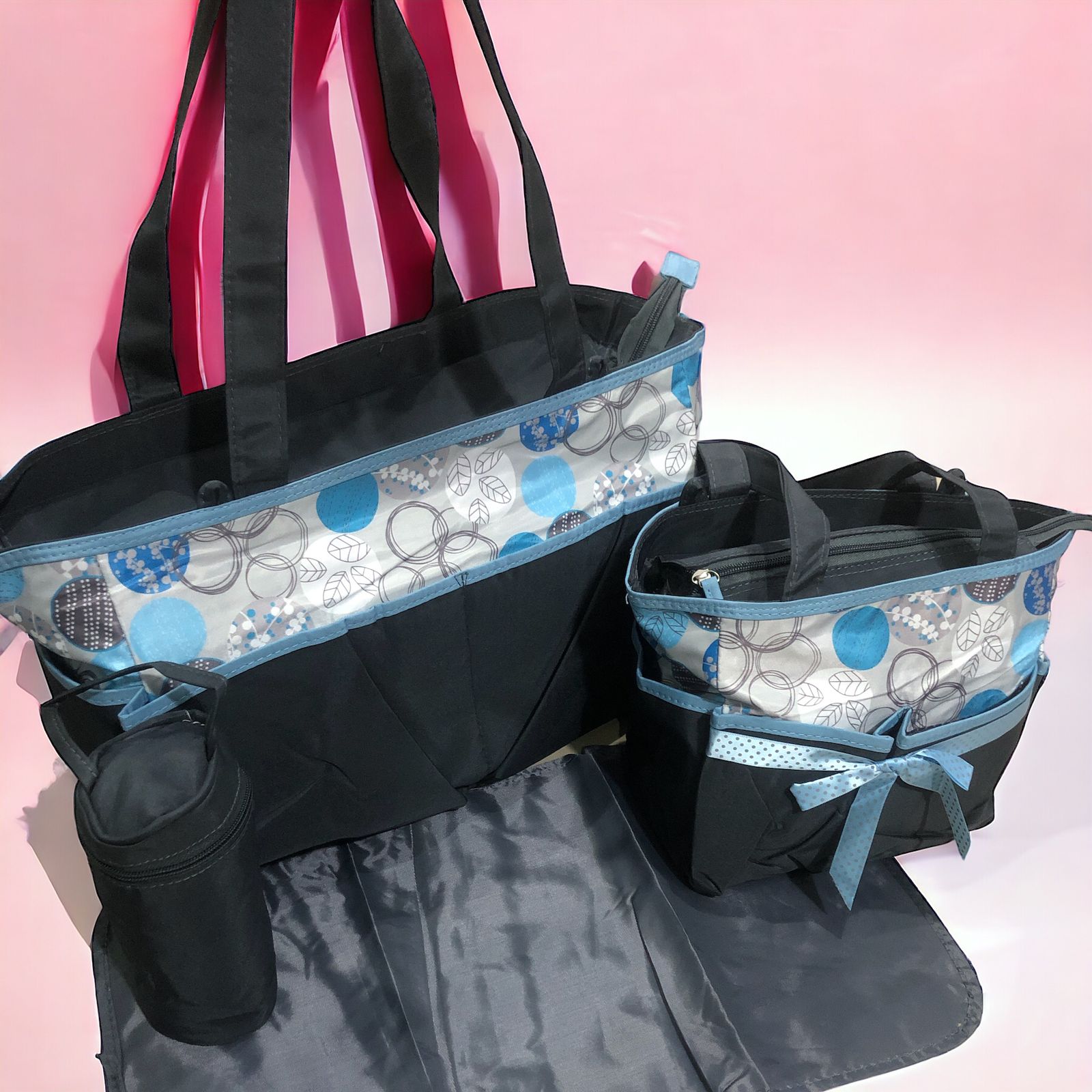 4 PC  BABY NAPPY BAGS SETS