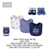Load image into Gallery viewer, Hudson Baby Bandana Bib (3&#39;s/Pack) &amp; Socks (2 Pack/Set)