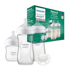 Philips Avent Natural Response Glass Baby Gift Set 0m+ scd878/11