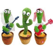 Little  Spark dancing cactus  rechargeable  musical plush toy dancing & talking cactus