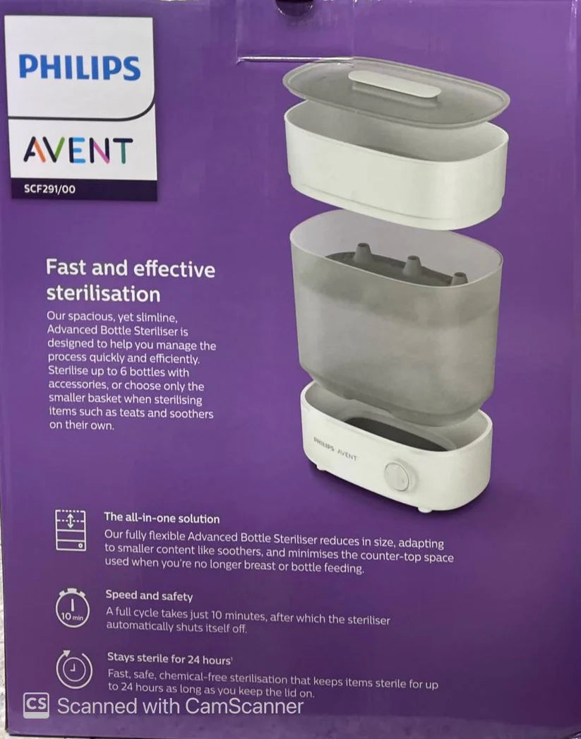 PHILIPS AVENT ADVANCED BOTTLE STERILISER (SCF291/01