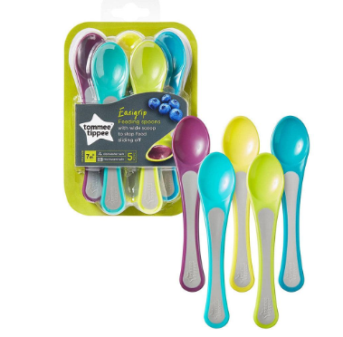 Tommee Tippee Easi Grip Fedding Spoons ( 5 Pcs)