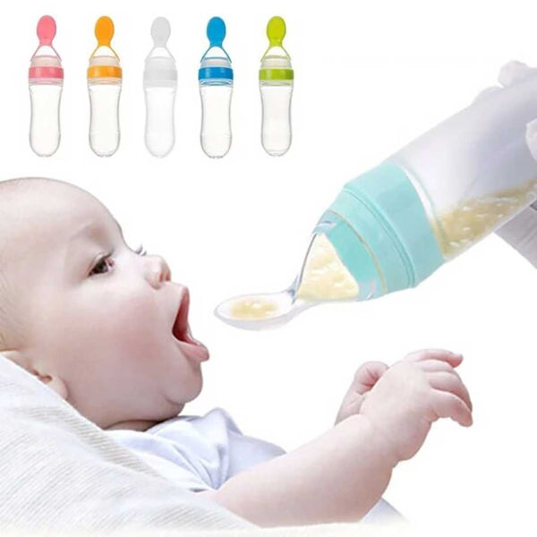 Food feeder shop with spoon