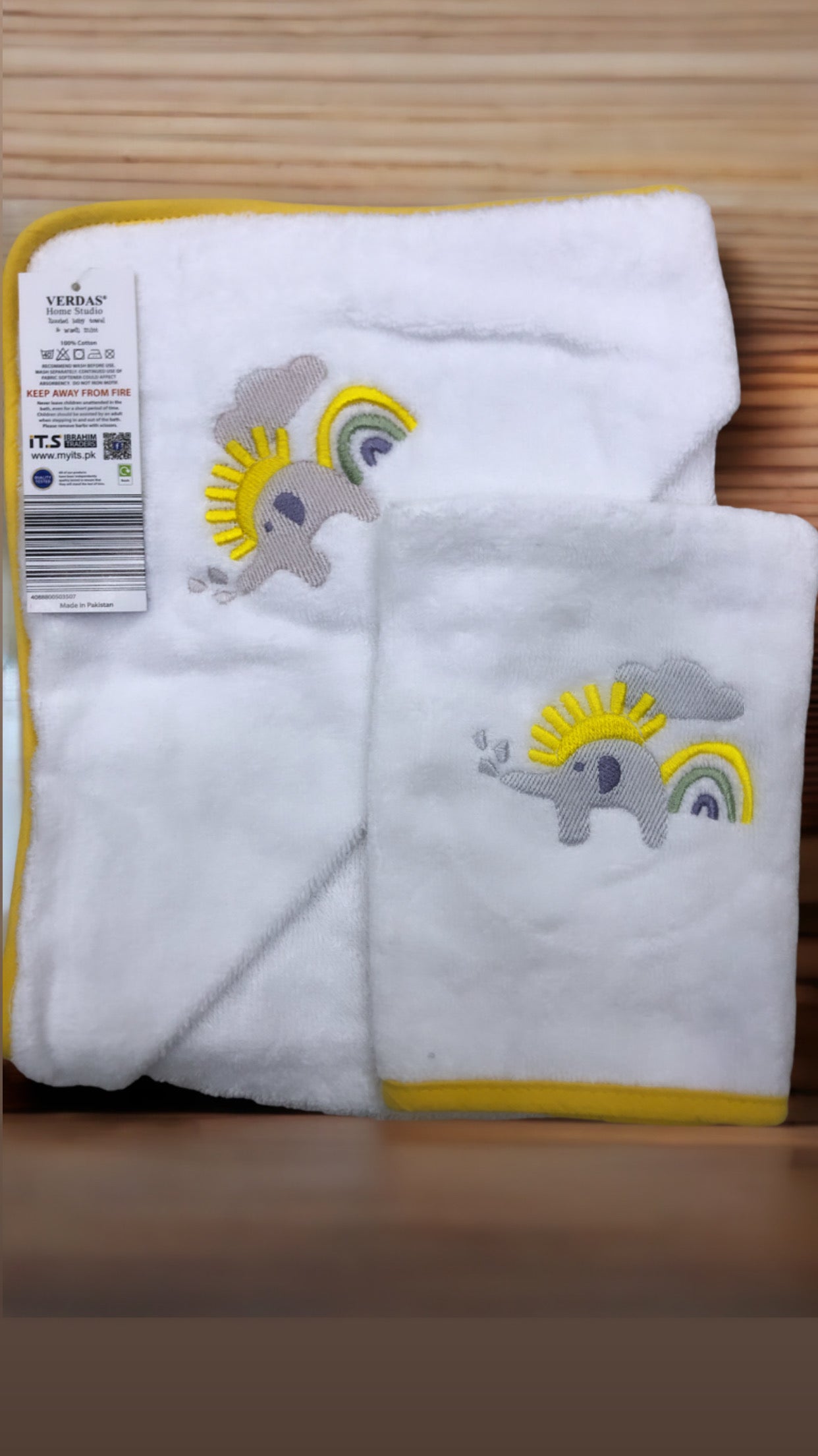 Baby hooded towel